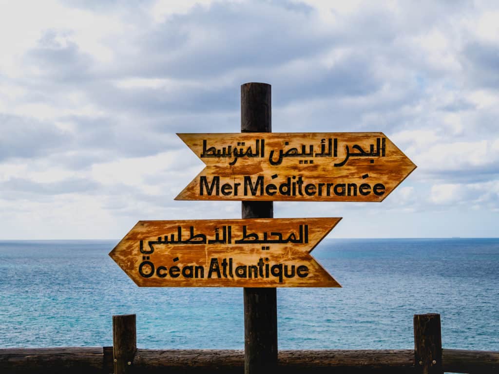 The coastal areas of Morocco